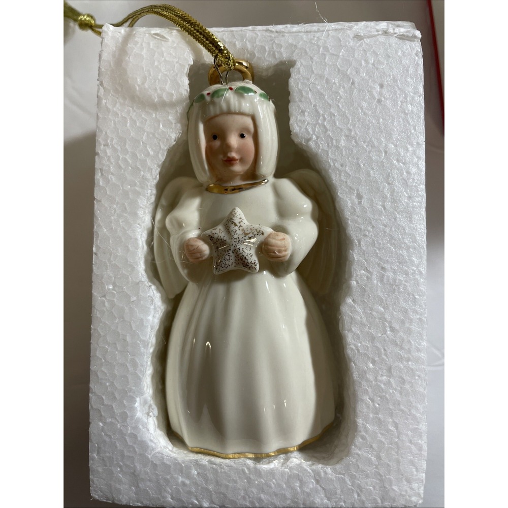 Lenox Holiday Cheer Angel Christmas Tree Ornament NITB Collectible